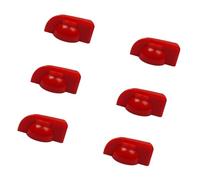 6Pcs Fixed Guitar Effect Pedal Pointers Chicken Head Knob Guitar Amplifier Effect Pedal Knobs Caps Potentiometer Knob Caps