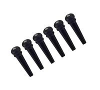 6Pcs Fixed Vertebra Guitar Bridge Pin Ebony Wooden Guitar Bridge Pin Replacement Acoustics Guitar Pegs Easy To Use