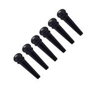 6Pcs Fixed Vertebra Guitar Bridge Pin Ebony Wooden Replacement Acoustics Pegs Easy To Use Wooden String Instrument Accessory Acoustics Guitar Pegs