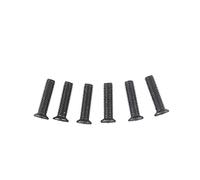 6Pcs Fixing Screw M5 20mm M6 22mm Left Hand Thread for 1/2''UNF 3/8''UNF Drill Chuck Shank Adapter Flat Countersunk Screw (Color : M6 22mm-one Size)