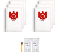 6Pcs FJM Vacuum Bag Replacement Compatible with Miele Hoover Bags Classic C1 Compact C1,Compact C2,Complete C1,S241,S290,S300i,S500,S700,S4,S6,S4000