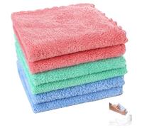 6Pcs Flannel Face Cloth Set, Face Cloths for Washing Faces | Face Flannels Towels Hand Towel, Wash Cloths for Showering Facial Towels Shower Cloth Small Towel ( 30×30cm )