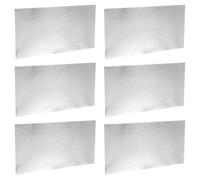 6pcs Flat Aluminum Sheet 7.87x3.94 Inch Thin Flexible Metal Plate | Smooth Flat Finish, Easy Shaping and Thermal Conduction, Silver Colour, DIY and Craft Use