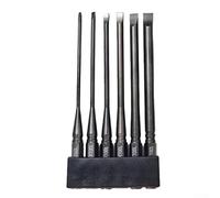 6pcs Flathead Screwdriver Bits Set for Impact Driver SL2 SL2.5 SL3 SL4 SL5 SL6 Metal with Multiple Lengths for and Reliable Use (100mm)
