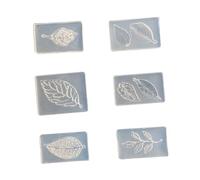 6Pcs Flexible and Silicone Leaves for Art Suitable for Various Creation Leaves