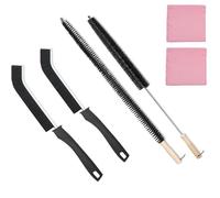 6pcs Flexible Radial Cleaners - Multipurpose, Efficient Radiator Brushes Including Long, Thin Duster Brush - Ideal for Clean Homes and Offices