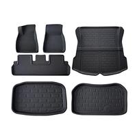 6pcs Floor Mat For Tesla For Model 3 Car Waterproof Non-slip Tpe Xpe Modified Fully Surrounded Special Foot Pad Car Floor Mat(Left Hand Drive)