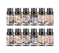 6PCS Floral Fragrance Oils Set, Christmas Aromatherapy Oils for Diffusers, Aromatherapy Oil Candle Soap DIY Suitable for Living Room, Party and Gifting (2)