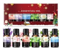 6PCS Floral Fragrance Oils Set, Essential Oils for Diffusers Home, Christmas Aromatherapy, Aromatherapy Oil Candle Soap DIY, Party and Gifting (1)