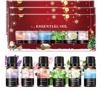 6PCS Floral Fragrance Oils Set, Essential Oils for Diffusers Home, Christmas Aromatherapy, Aromatherapy Oil Candle Soap DIY, Party and Gifting (3)