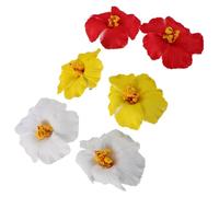 6pcs Flower Hawaiian Hair Clip Fabric Bohemian Elegant Party Accessory | Artificial Floral Hairpin, Gentle Wear and Lasting Shape, for Women in City Settings