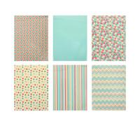 6pcs Flower Wrapping Paper for Birthday and Wedding Gift Packaging | Paper Material, Free to Cut Sheets, Wide Usage for Adults, Bouquet and Present Wrapping Random Color