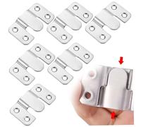 6Pcs Flush Mount Bracket, Stainless Steel Picture Hangers with Screws, Heavy Duty Photo Hanger, Rust-Proof French Cleat, Wall Hanging Kit for Home, Office, Hotel