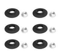 6Pcs Flush Valve Seal Compatible with Ideal Standard Toilet Cistern, Ancable Replacement Flush Valve Seal & Clip for Ideal Standard Armitage Shanks Flush Valves, Black