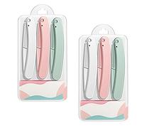 6PCS Fold Eyebrow Razors Microblading Blades Face Shavers for Women Dermaplaning Blades Trimmer Facial Razors for Women Peach Fuzz Dermaplaning Blades Tool Kit Eyebrow Shapers for Women and Men
