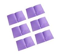 6Pcs Folders with 2 Pockets Letter Size File Double Pocket Presentation Folder Document Organiser 11.4x9.25Inch File