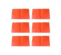 6Pcs Folders with 2 Pockets Report Presentation Project Folder with Card Slot Document Organiser Two-Pocket Folders File