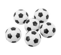 6pcs Foosball Balls 28mm Black White Plastic Table Game Accessories