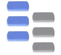 6pcs Foot Pumice Stone Round Foams Glass Pedicure Tool for Calluses | Portable, Strong Wear Resistance, Easy to Store, Removes Cuticle, at Home or Where You Want to Go