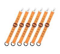 6pcs Football Chain Clip for Sideline Markers, Orange PP Polyester | Firm Fastening, Quick Attachment, Enhanced Visibility, Universal Fit for Judges and Linesmen