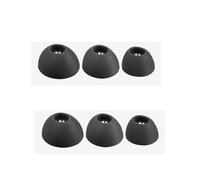 6PCS For Oneplus Buds Pro 2 Replacement Eartips Earbuds Tips Silicone Accessories Earphone Kits Cover Ear Buds Tips Eargels Earcap (Black)