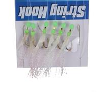 6pcs for sabiki Rig Lures Glow Beads Saltwater Freshwater 6pcs(13#)