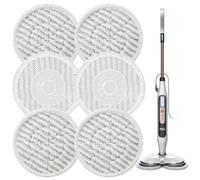 6pcs for Shark S6002UK Steam Mop Replacement Steam Mop Pads, Reusable Microfiber S6002 Scrub Mop Pads Steam & Scrub All-in-One Cleaning Pads for Sealed Hard Floor Sanitizing Rotating Power Pads