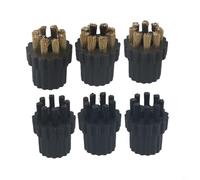 6Pcs for Steam Mop Brush Heads Replacement Brass Nylon | for X5 for x500 X700 Models Hard Floor Grout Oven Grill Cleaning Accessories Scrubber Tools