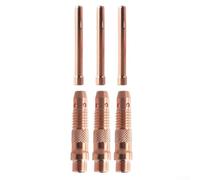 6PCS For Tig Collet Bodies Kit with 1 6mm, 2 4mm, 3 2mm Sizes Compatible with WP17 18 26 Series Air and Water Cooled Welding Torch Accessories
