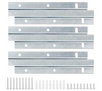 6PCS French Cleat 6 Inches, French Cleats Bracket Heavy Duty 15 cm Interlocking Wall Mounting Bracket with Screws Z Bar Hanger Wall Bracket for Hanging Painting Photo Mirror