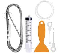 6Pcs Fridge Hole Cleaning Tool, 1.5m Unblocker Tool, Long Pipe Cleaner Fridge Cleaner, Drain Hole Cleaning Device Long Flexible Refrigerator Scrub Brush for Home Kitchen Drain Pipe