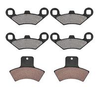 6Pcs Front and Rear Brake Pads for Sportsman 500 4x4 1998-2002, Iron Disc Brake Pad Set with High Hardness and Durable Stopping Power for HO RSE DUSE Models