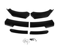 6Pcs Front Bumper Lip Separator, Universal Front Bumper Lip Diffuser Splitter, 150cm Glossy Black ABS Spoiler for Accord, Enhanced Aerodynamics and Sporty Look (Black Lip)
