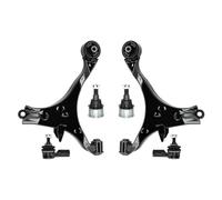 6pcs Front Lower Suspension Kit Control Arms Ball Joints Outer Tie Rods Set Compatible with Honda Civic 2001 2002 2003 2004 2005