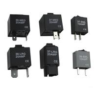 6Pcs Fuel Pump Relay Bypass Switch Kit, Car Relay Tester Diagnostic Scan Tool Waterproof & Dustproof Replaces for OE 9036 9037 9038