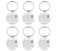 6PCS Funny Surgery Recovery Gifts for Women Inspirational Keyring Gift Addiction Recovery Gift Sobriety Gifts for Her Cancer Survivor Gift Recovery Keyring Gift Cancer Recovery Gift AA Sobriety Gift