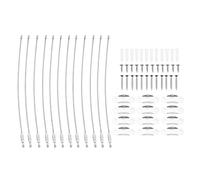 6PCS Furniture Anchors Stainless Steel Anti Tip Furniture Straps Adjustable Length for Baby Proofing Earthquake Proof Furniture Security for Home Office