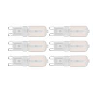 6Pcs G9 LED Bulbs, Dimmable Mini LED Energy Saving Lamp Small LED Corn Bulb for Ceiling Lamp Desk Lamp (Warm Light 220V)