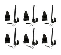 6Pcs Garage Door Banner Clips Springed Garage Door Banner Clamps with Installation Accessories Nylon for Halloween Christmas