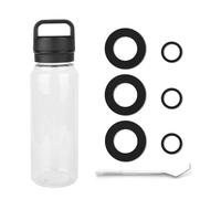 6PCS Gasket Replacement for YETI Yonder 20/25/34/50oz Water Bottle, Leak-Proof Silicone Sealing Ring Gaskets Seal Parts BPA Free Water Bottle Lid O Ring Replacement Compatible with YETI Yonder