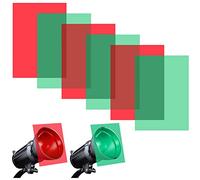 6Pcs Gel Light Filter Red and Green Light Gels Sheets