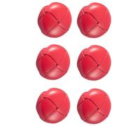 6pcs Genuine Leather Covered Buttons,Fashion Decorative Metal Buttons,Craft DIY Accessories,15mm-25mm Leather Button for Coats Jacket Buttons,Camel-Hair,Cashmere(Red,25mm)