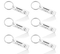 6Pcs Gift for Lawyer Keyring Lawyer Gifts Attorney Appreciation Gift Lawyer Birthday Gift Inspirational Keyring Graduation Gift for Law Student Lawyer Gift for Women Men Lawyer Retirement Gift