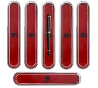 6pcs Gift Fountain Pen Packing Box Single Pen Box Clear Lid Pen Case Stationery Organizer Pencil Boxes Empty Case