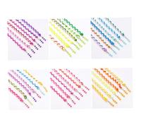 6pcs Girl Braider Tool Purple Polymer Clay Hair Clip | DIY Accessory for Little Daughter, Can be Worn as Bracelet, Braiding and Styling Use