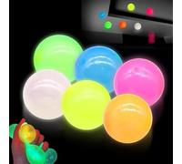 6Pcs Glorbs Balls, Glow in The Dark Sticky Balls, Sticky Balls to Throw at Ceiling, Soft Sticky Glow Ceiling Balls Sensory Toys, Colorful Stress Sticky Wall Balls Gifts for Kids Adults (C)