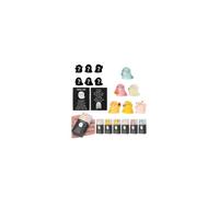 6pcs Glow in The Dark Mini Ghost Figures with Box, Glow in Dark Positive Ghost, Halloween Luminous Mini Resin Spirit Figures Tiny Little Spirit Statue Miniature Figurines for Halloween, Random Color