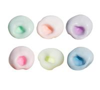 6PCS Glutinous Rice Balls Squeeze Toys, Shapeable Vacuum Stress Relief Fidgets, Slow Rising Pump Sensory Calming Squishys, for Kids Adults Office Classroom Home Dorm Commuting Travel School