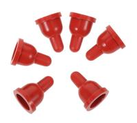 6pcs Goat Nursing Nipples Soft Rubber Red for Lambs