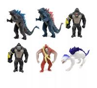 6Pcs Godzilla vs. King Kong 2 Skar Shimo Kong Action Figure Model Toys Doll Gift